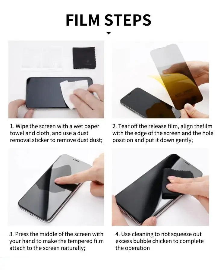 Privacy Screen Protector for iPhone. (3 Pieces)