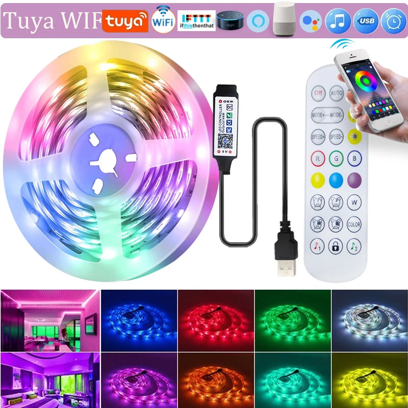 WiFi RGB LED Strip Lights – Smart USB Backlight