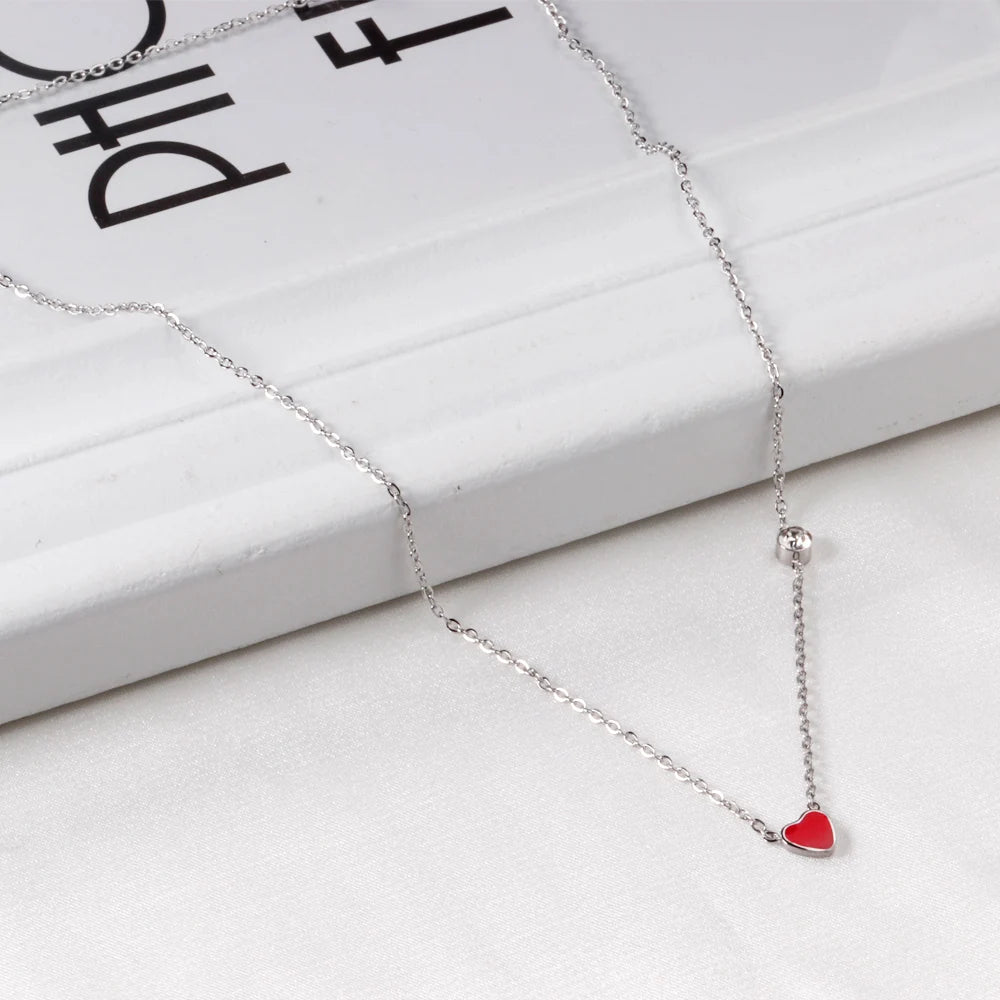 Stainless Steel Heart Pendant Necklace