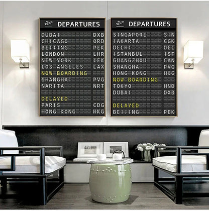Destination Board Wall Art