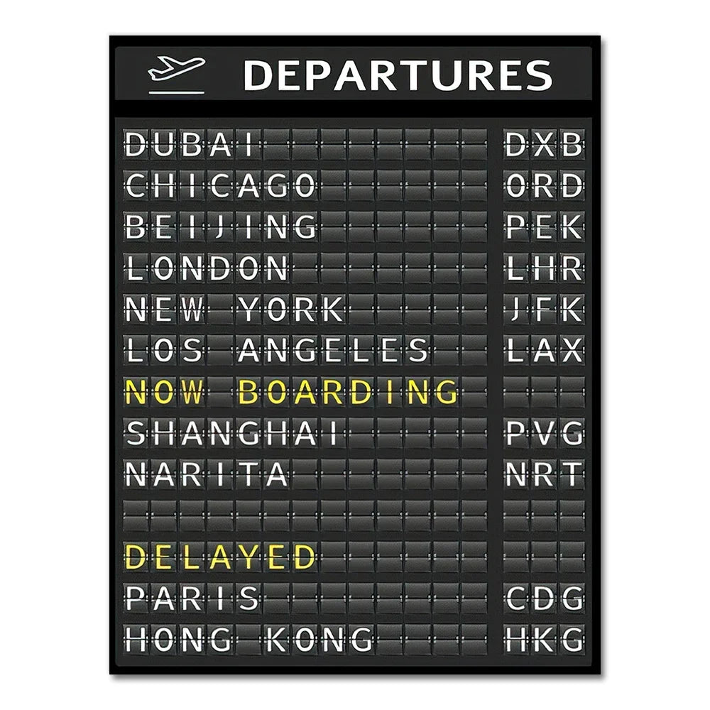 Destination Board Wall Art
