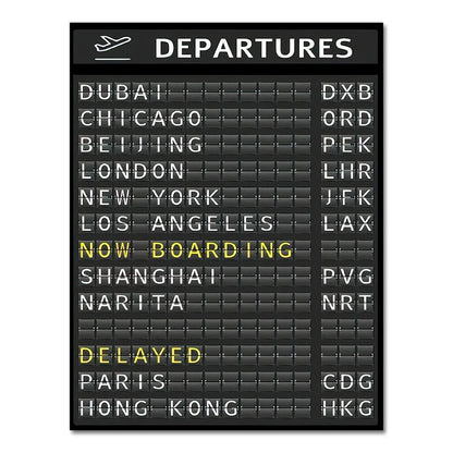 Destination Board Wall Art