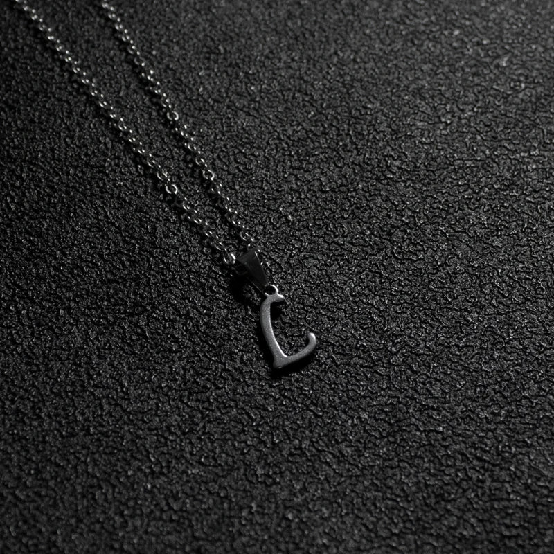 Initial A-Z Letters Pendant Necklace