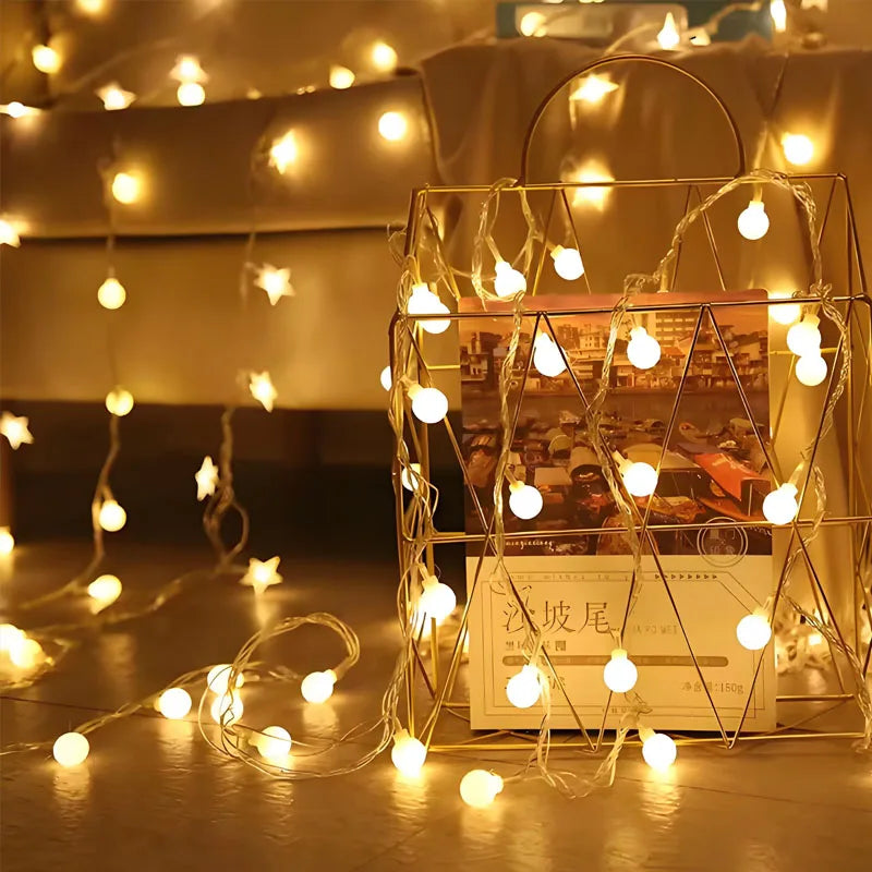 Warm White String Lights - Battery Powered