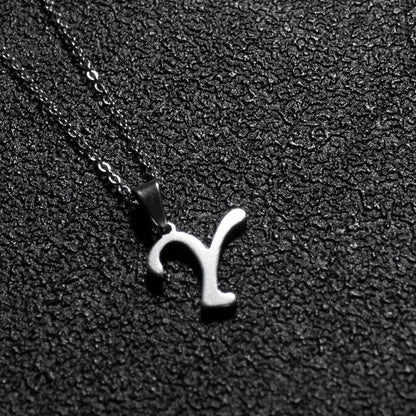 Initial A-Z Letters Pendant Necklace