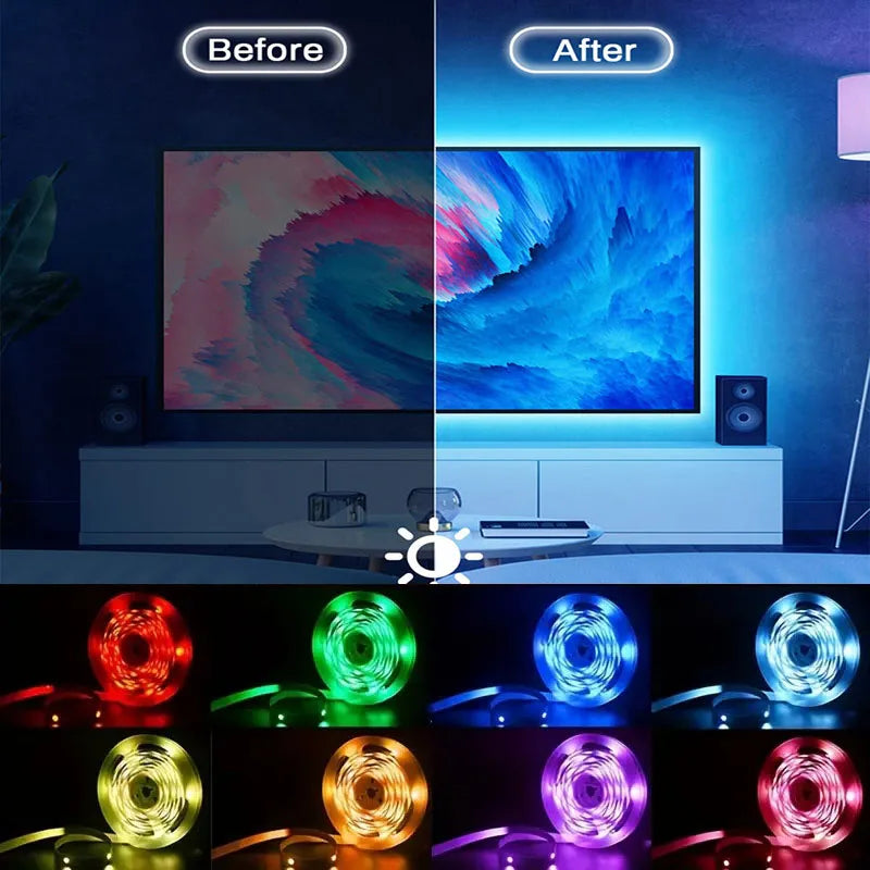 WiFi RGB LED Strip Lights – Smart USB Backlight