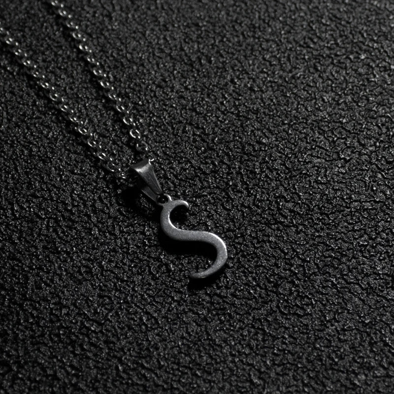 Initial A-Z Letters Pendant Necklace