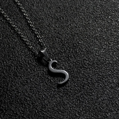 Initial A-Z Letters Pendant Necklace