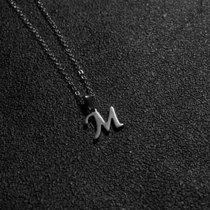 Initial A-Z Letters Pendant Necklace