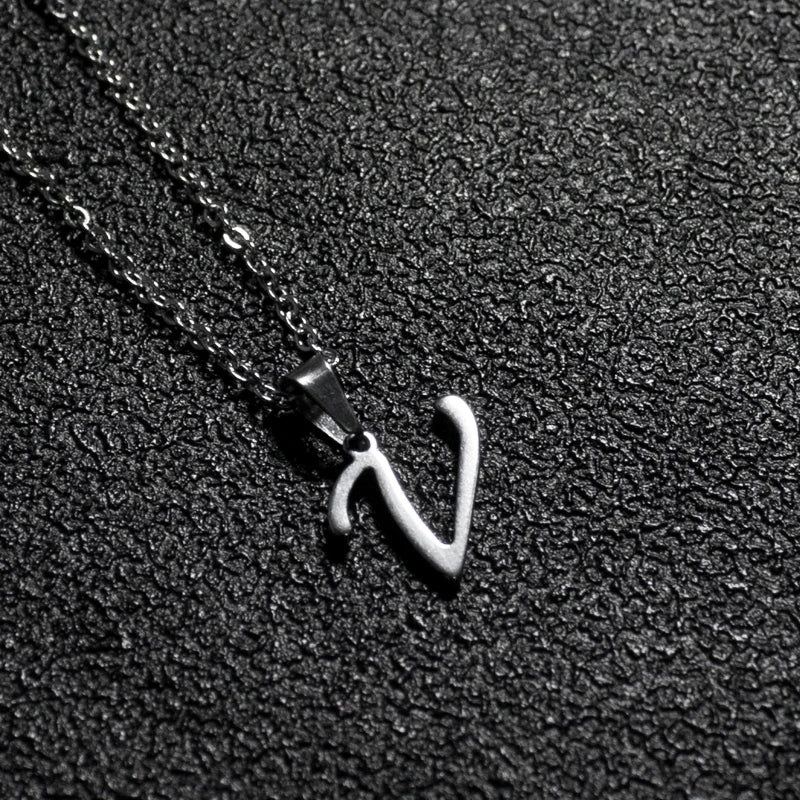Initial A-Z Letters Pendant Necklace