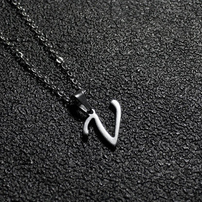 Initial A-Z Letters Pendant Necklace