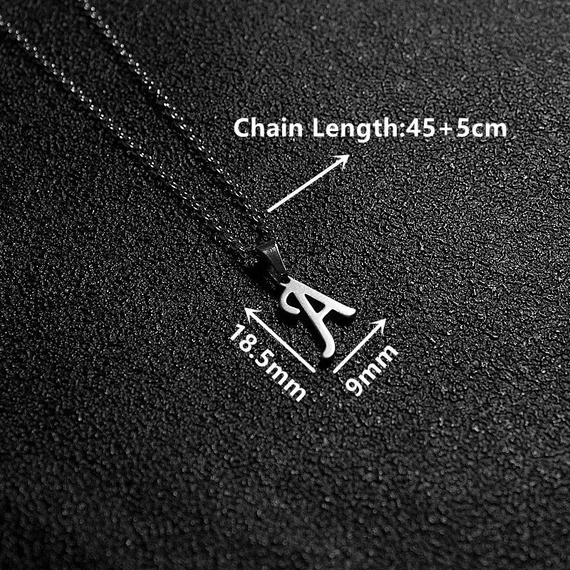Initial A-Z Letters Pendant Necklace