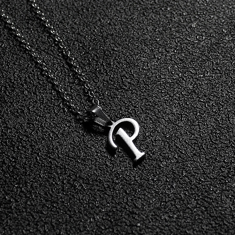 Initial A-Z Letters Pendant Necklace