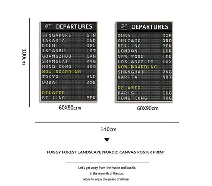 Destination Board Wall Art