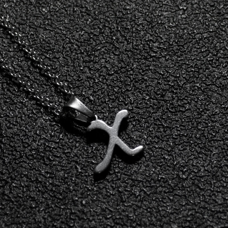 Initial A-Z Letters Pendant Necklace