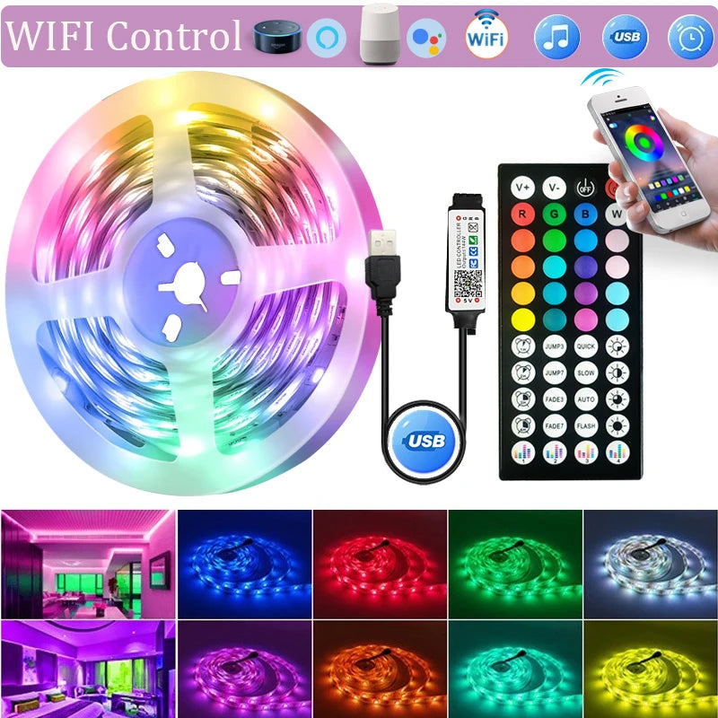 WiFi RGB LED Strip Lights – Smart USB Backlight