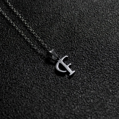 Initial A-Z Letters Pendant Necklace