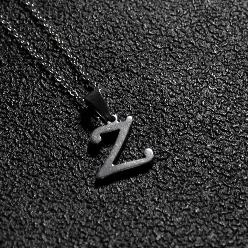 Initial A-Z Letters Pendant Necklace