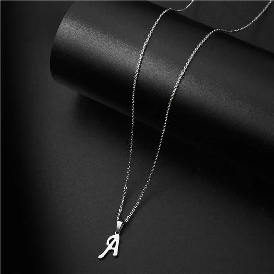Initial A-Z Letters Pendant Necklace