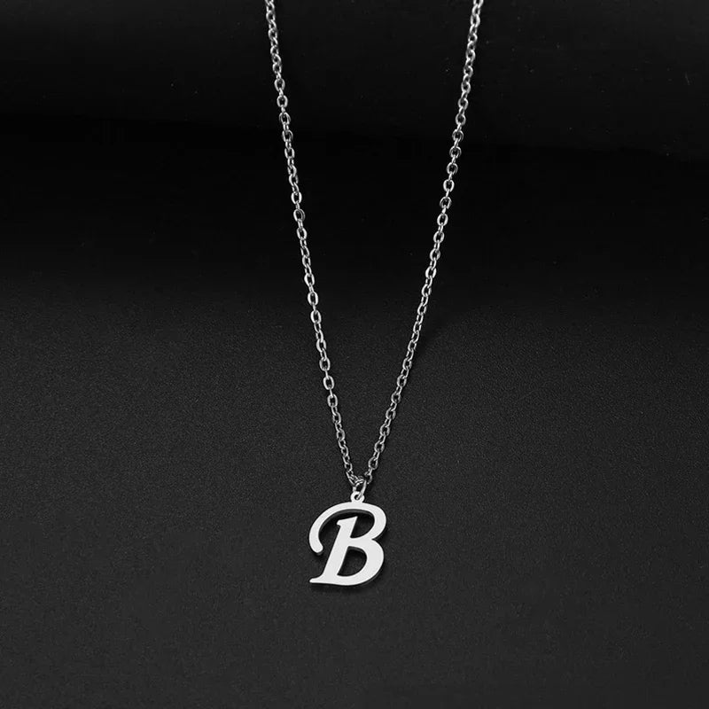 Initial A-Z Letters Pendant Necklace