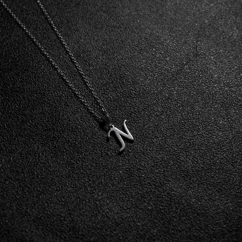 Initial A-Z Letters Pendant Necklace